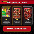 PREORDINE – Magazine Weekly Shonen Jump 33/2026 + One Piece P-159 Monkey D. Luffy / Rufy – 8 Carte Promo JAP