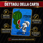 PREORDINE – One Piece Luffy ODA Watermelon Card Natsucomi 2026 Meta Kira JP – Firma Stampata