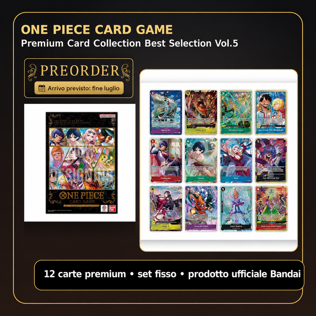 One Piece Card Game Premium Card Collection Best Selection Vol.5 – Preorder Fine Luglio