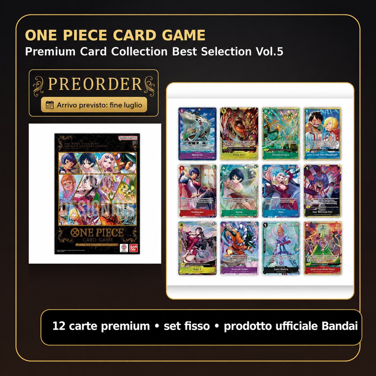 One Piece Card Game Premium Card Collection Best Selection Vol.5 – Preorder Fine Luglio