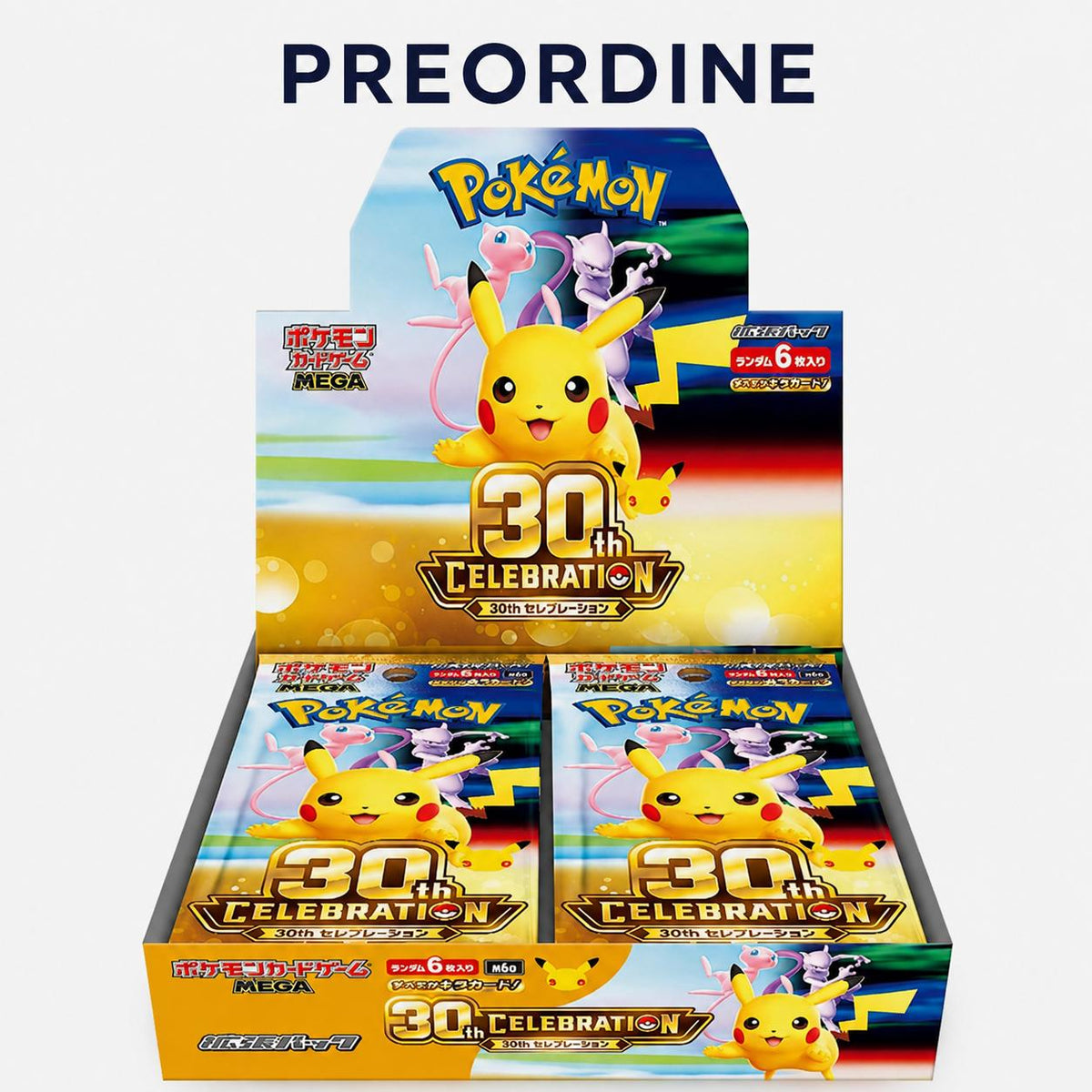 JAP PREORDER Pokemon Box 20 Bustine 30th Anniversario
