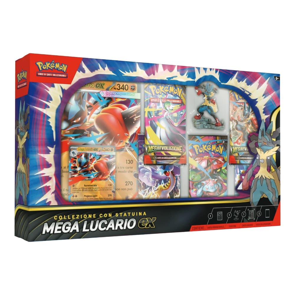 Mega Lucario-ex (ITA) - Collezione con statuina