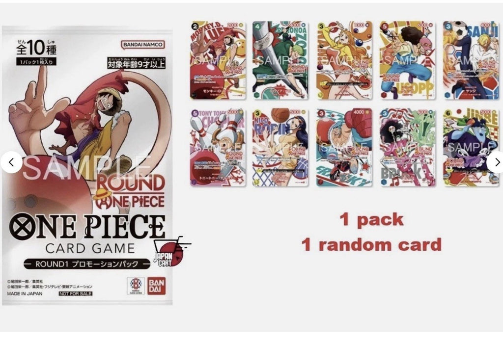 PREORDINE – JAP One Piece X Round 1 Promo Pack - Sealed - Random Card